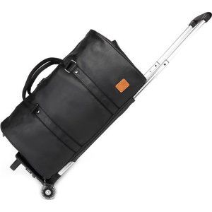 Rolling Duffel Bags with Wheels, Waterproof with Removable Rollers Black